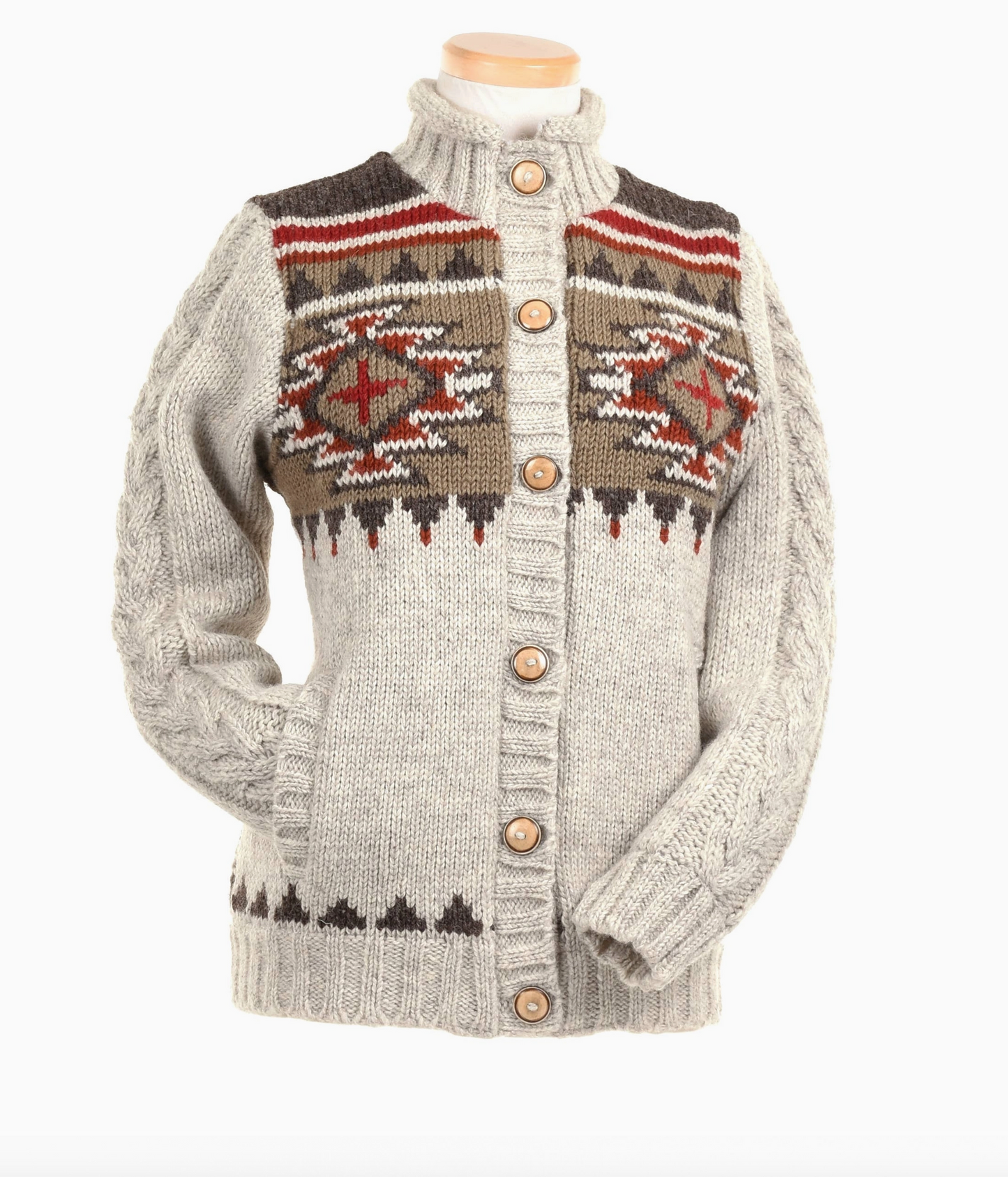 Brush Creek Wool Sweater – Western Knit Button Cardigan