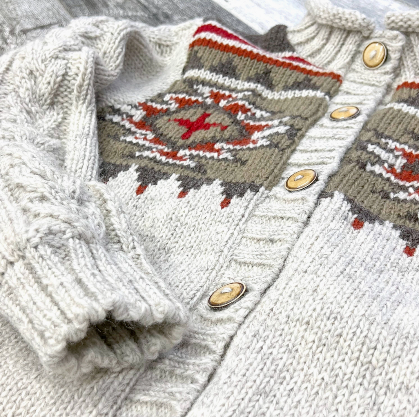 Brush Creek Wool Sweater – Western Knit Button Cardigan