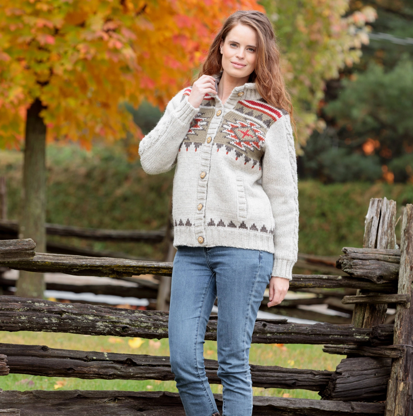 Brush Creek Wool Sweater – Western Knit Button Cardigan