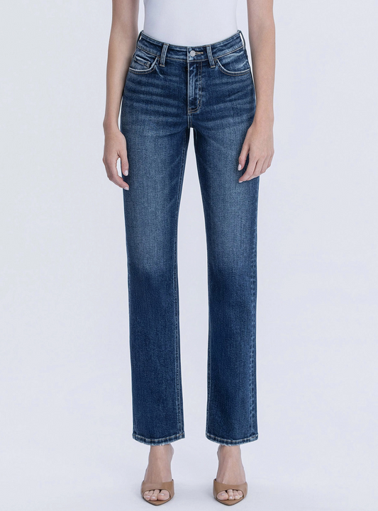 Victoria High Rise Straight Jeans (Celestial Glow)
