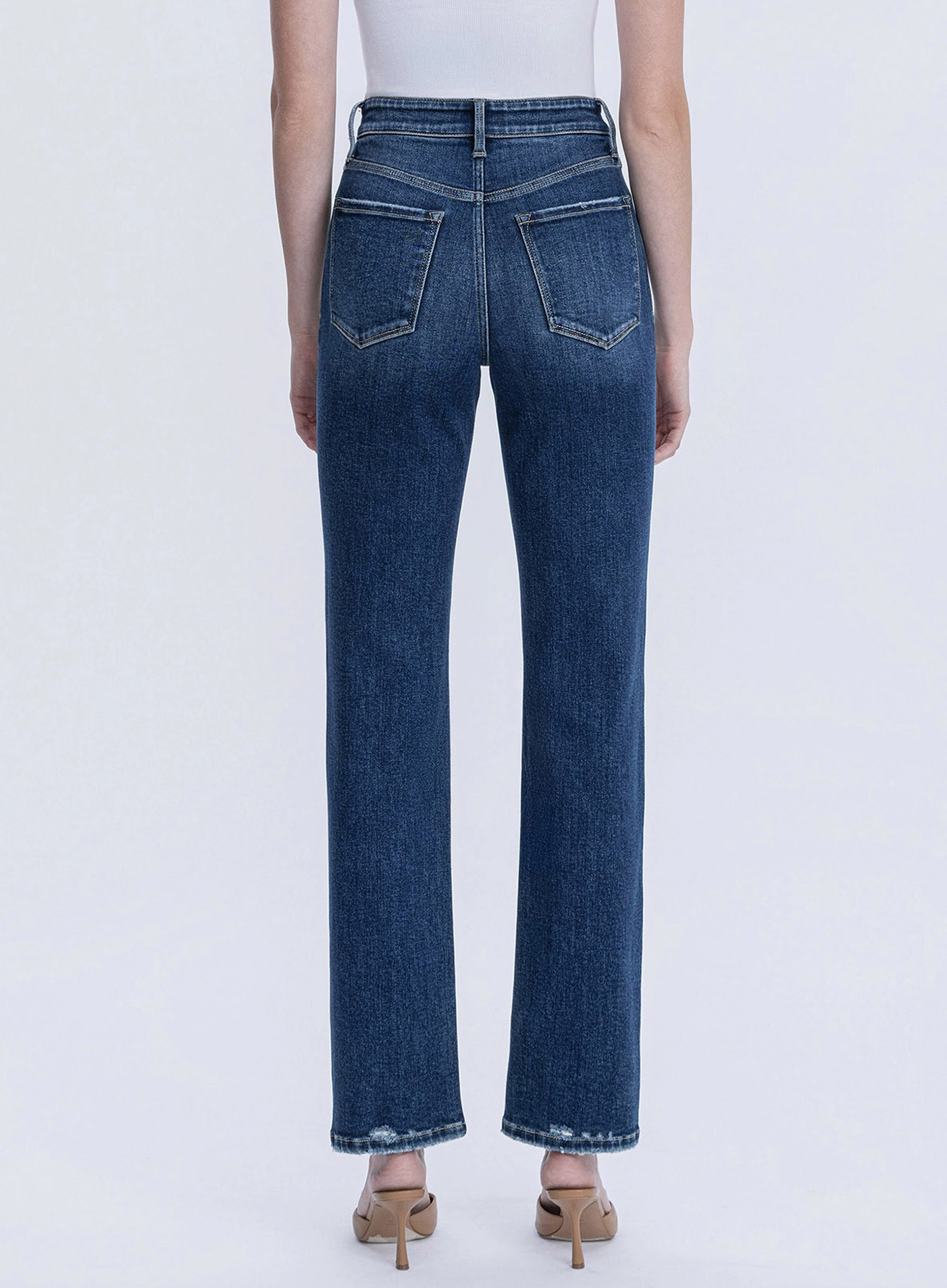 Victoria High Rise Straight Jeans (Celestial Glow)