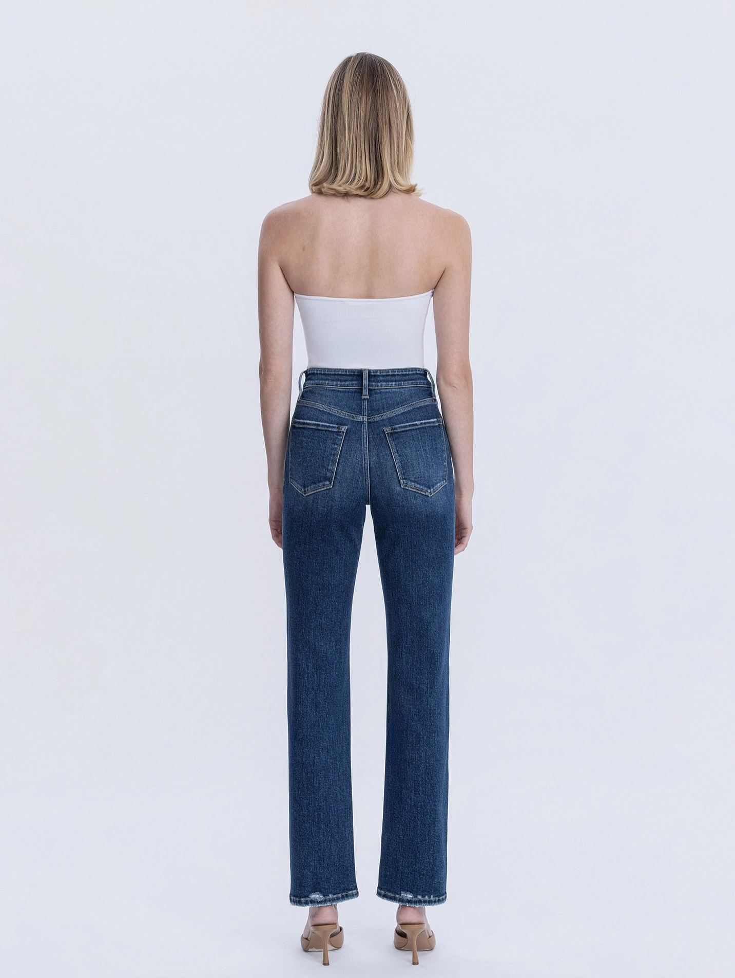 Victoria High Rise Straight Jeans (Celestial Glow)