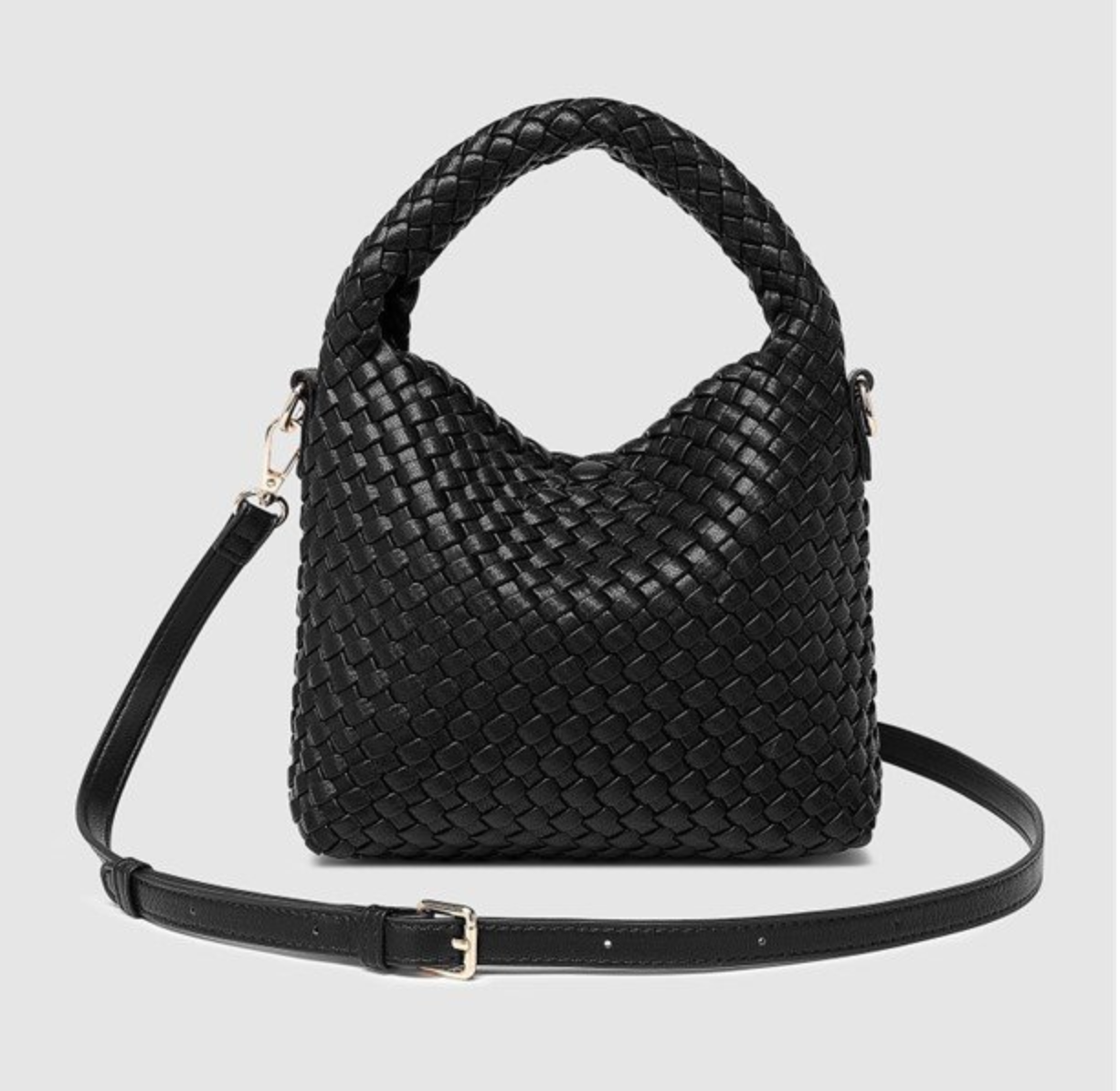 Gabby Mini Woven Crossbody Bag