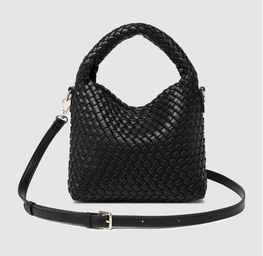 Gabby Mini Woven Crossbody Bag