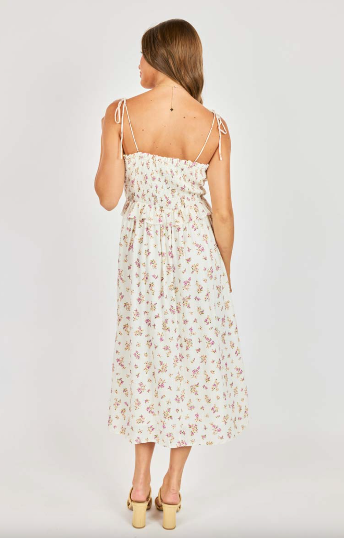 Bouquet Sweetheart Midi Dress