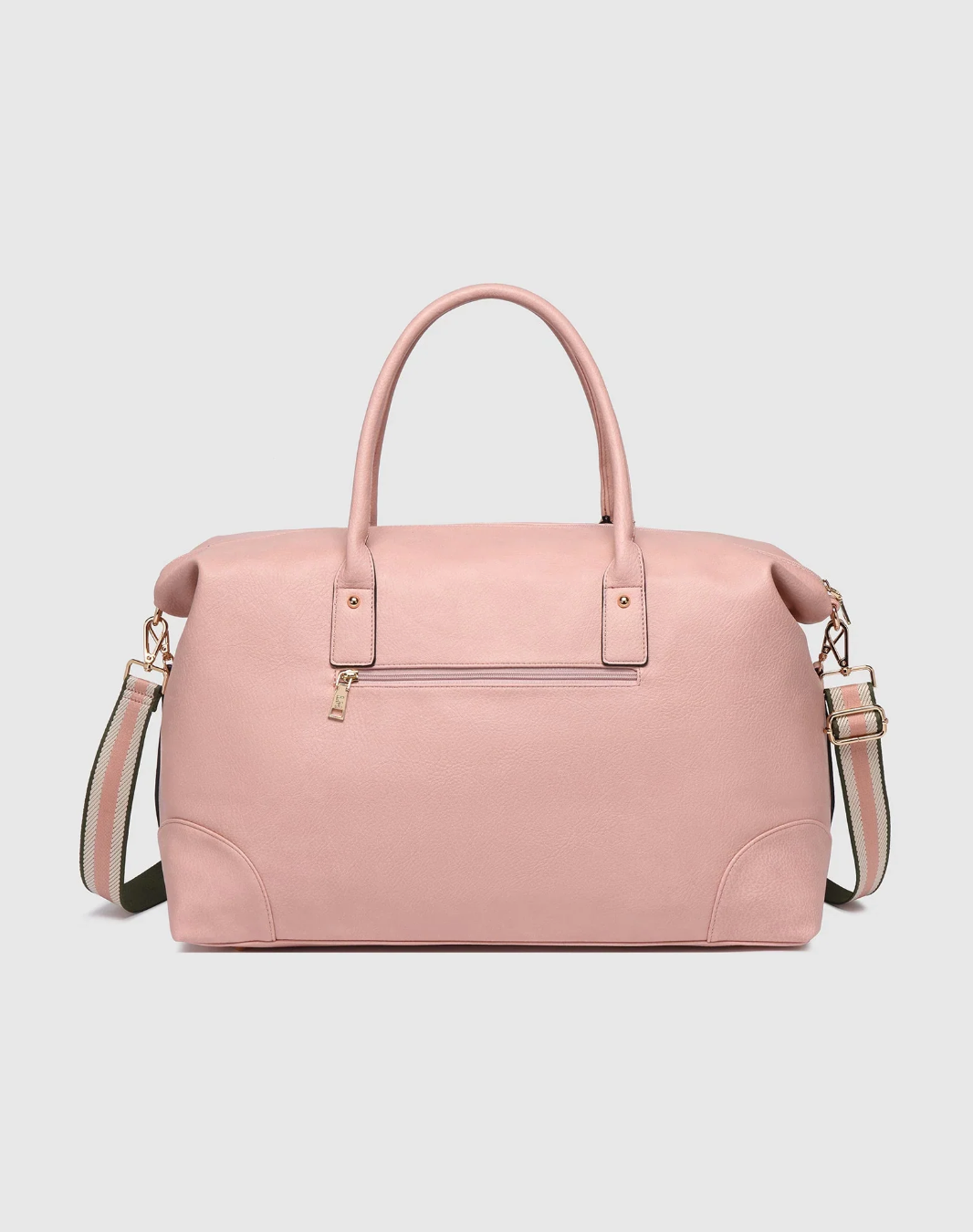 Alexis Stripe Weekender Travel Bag (Blush)