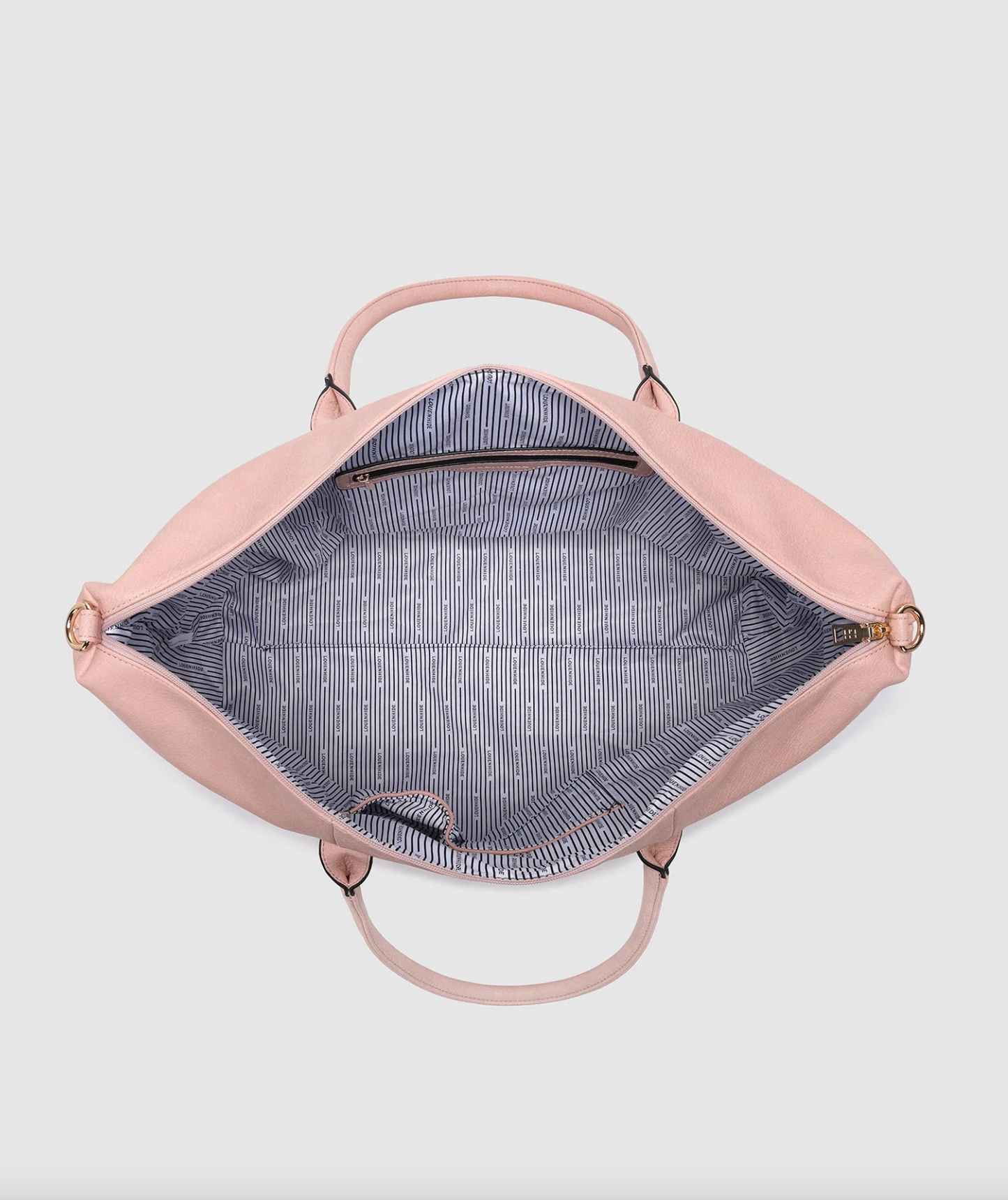 Alexis Stripe Weekender Travel Bag (Blush)