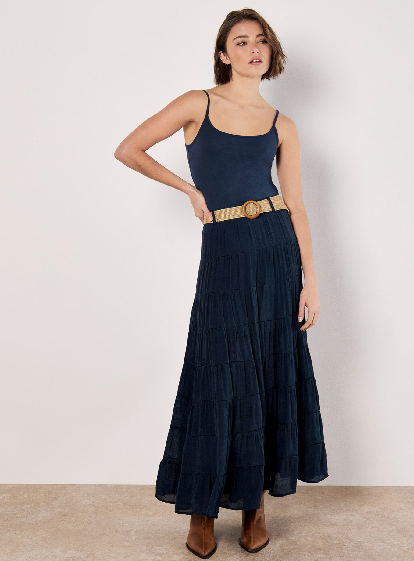 Tiered Maxi Skirt