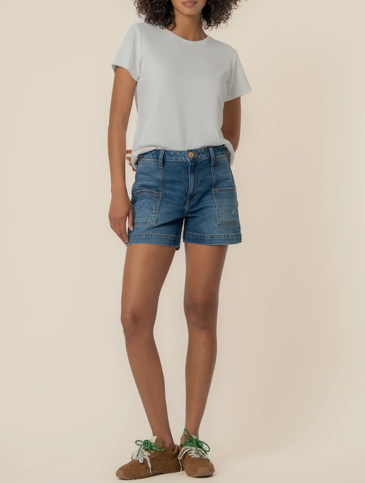 Jane High Rise Short in True Wash