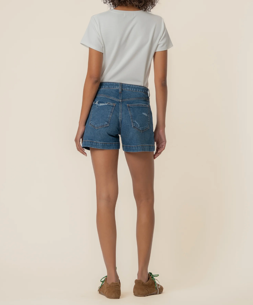 Jane High Rise Short in True Wash