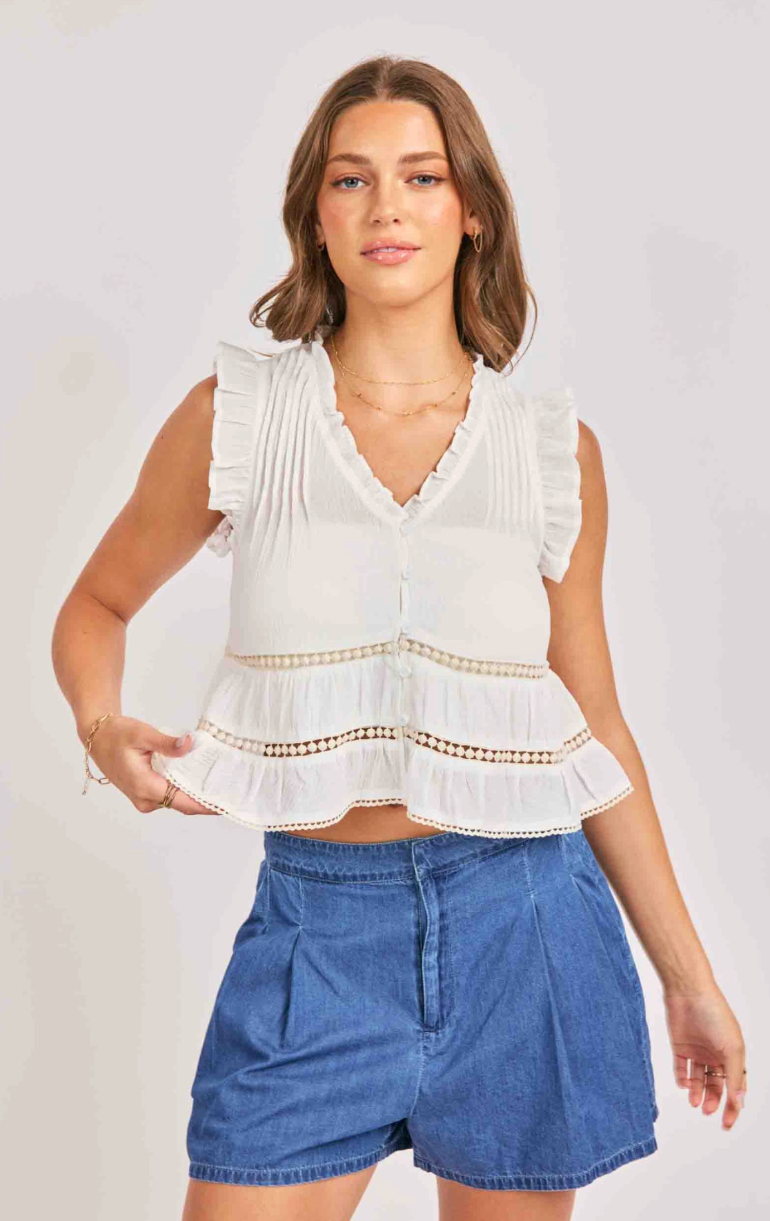 Rosabelle Ruffle Top