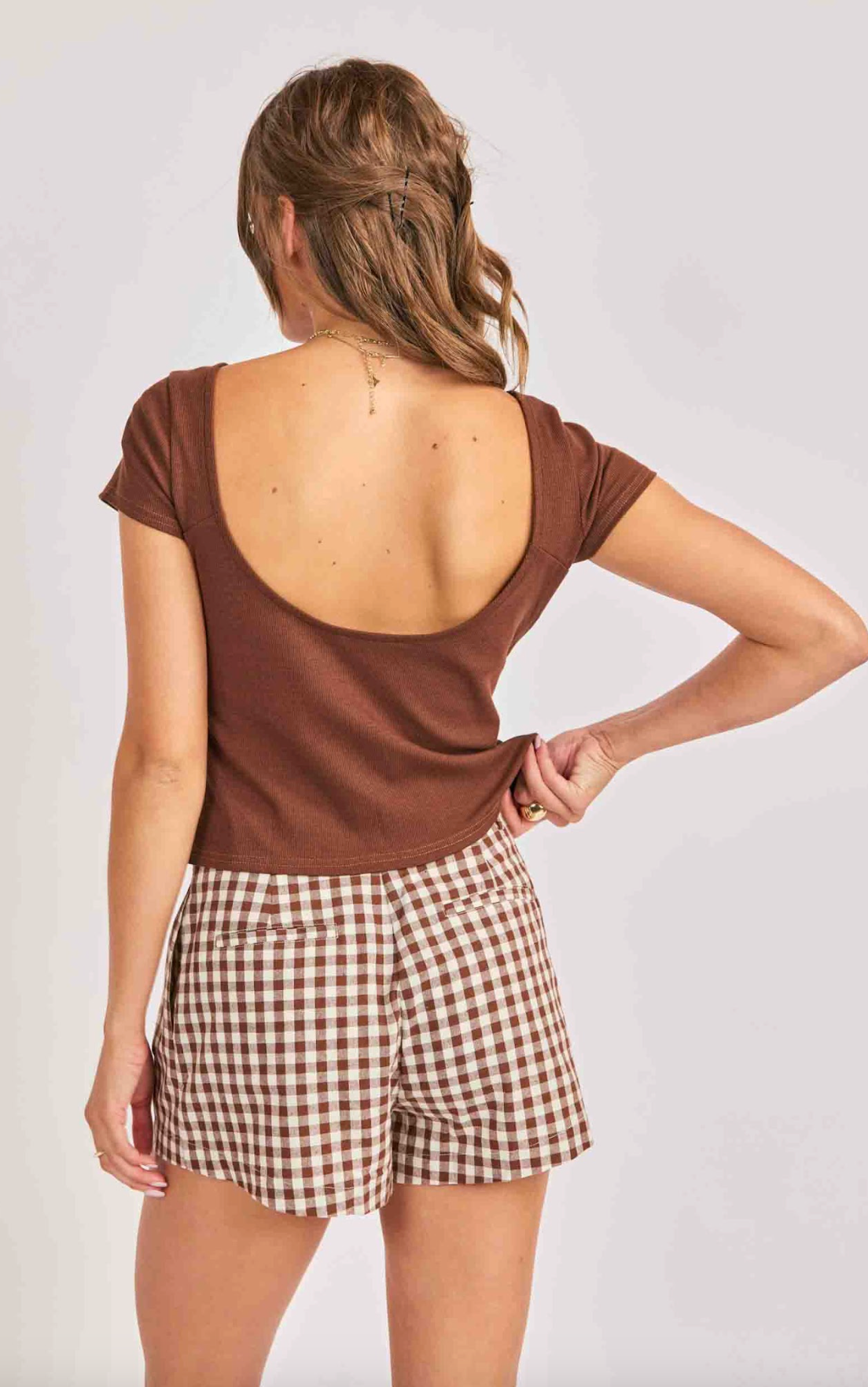 Ruby Knit Top (Brown)