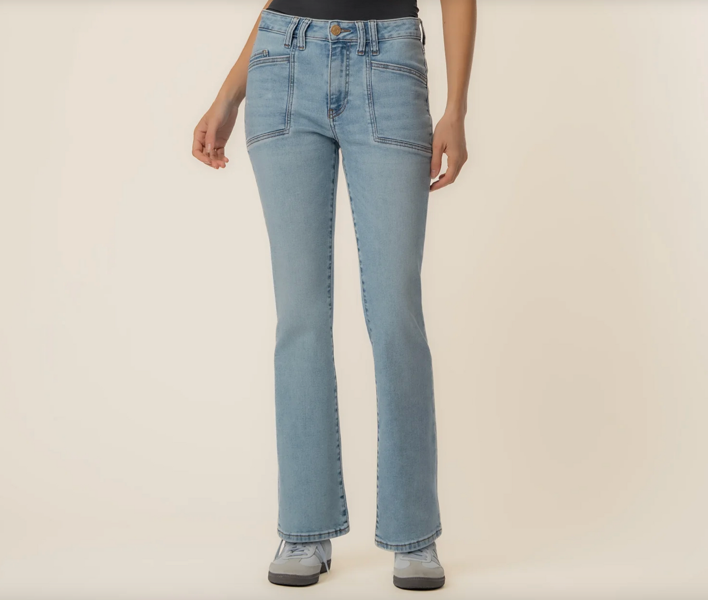 Kelsey High Rise Ankle Flare (Cure Wash)