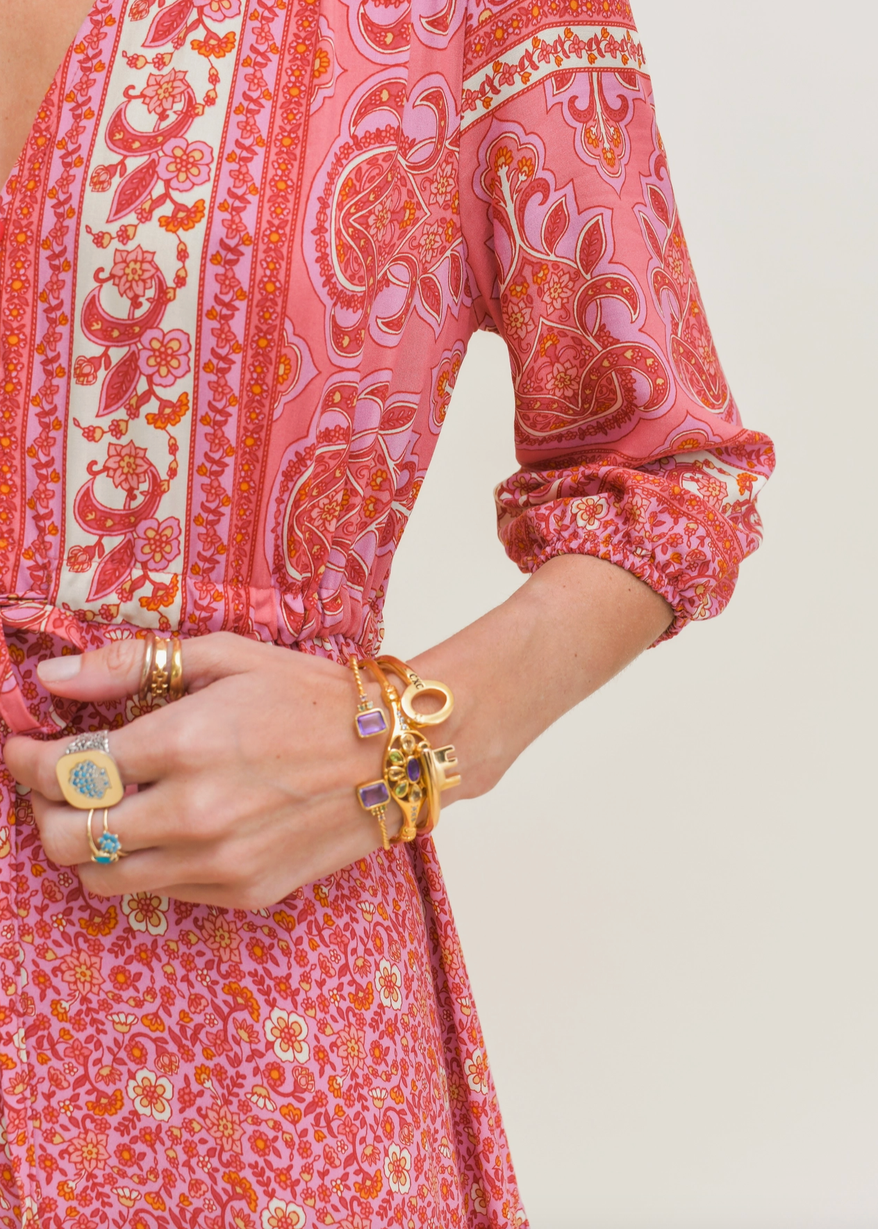 Tessa Maxi Dress ( Strawberries & Cream)