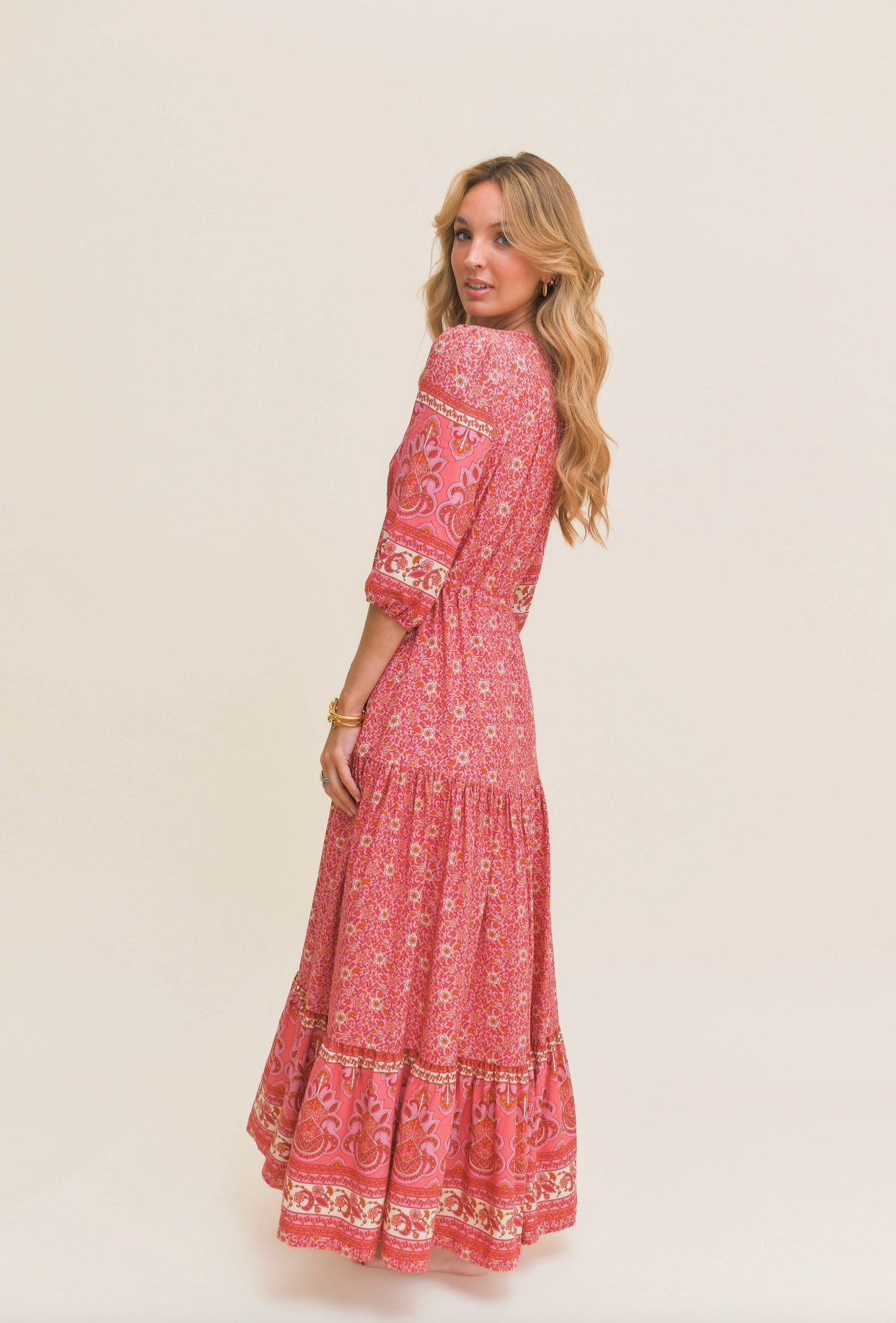 Tessa Maxi Dress ( Strawberries & Cream)