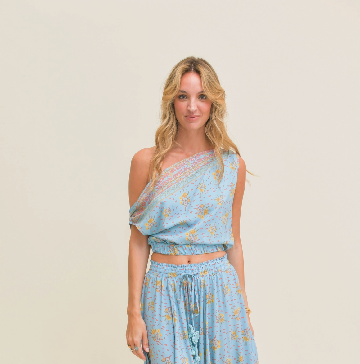 Laguna Fleur Print Elka Crop Top