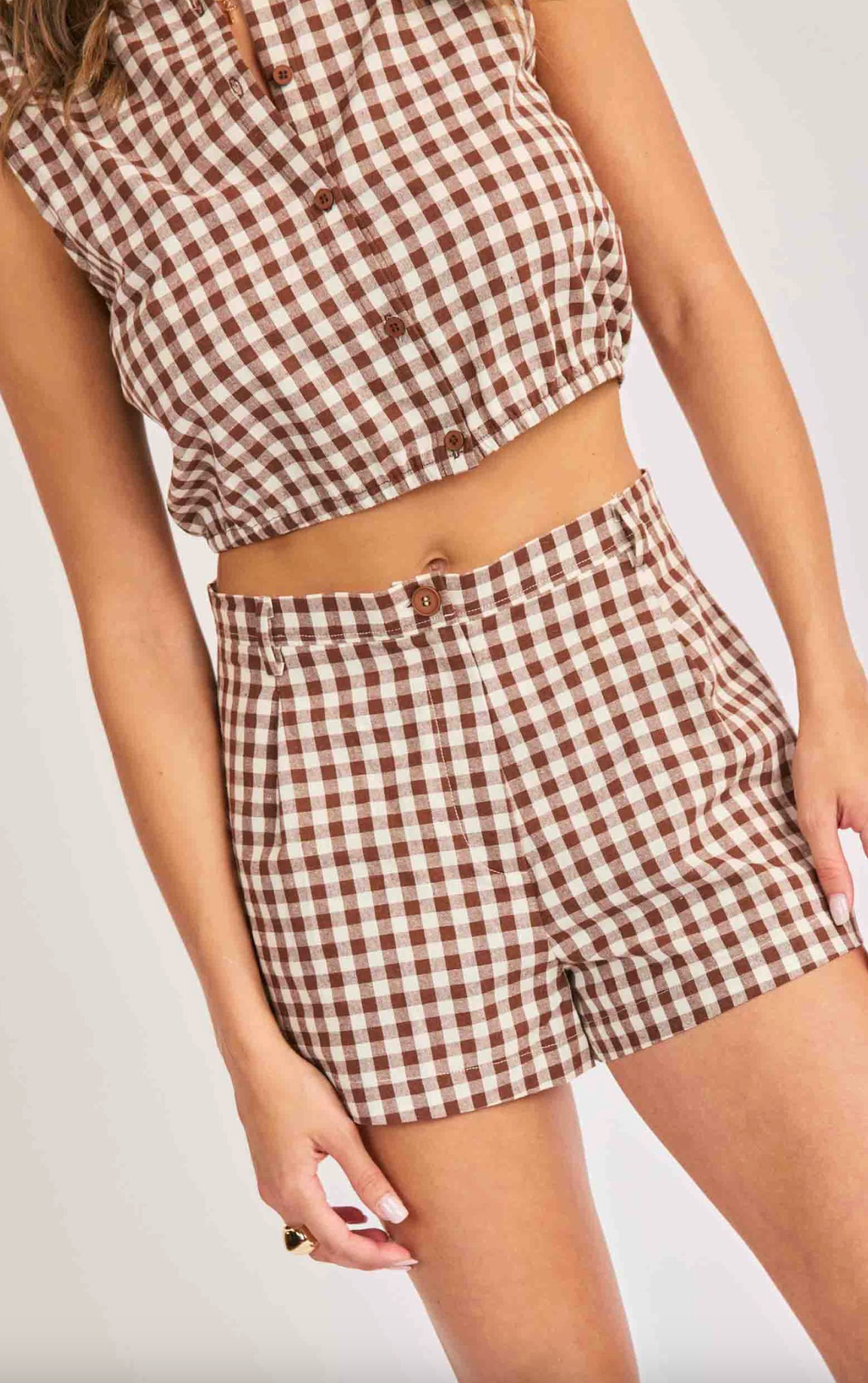 Mustang Gingham Shorts
