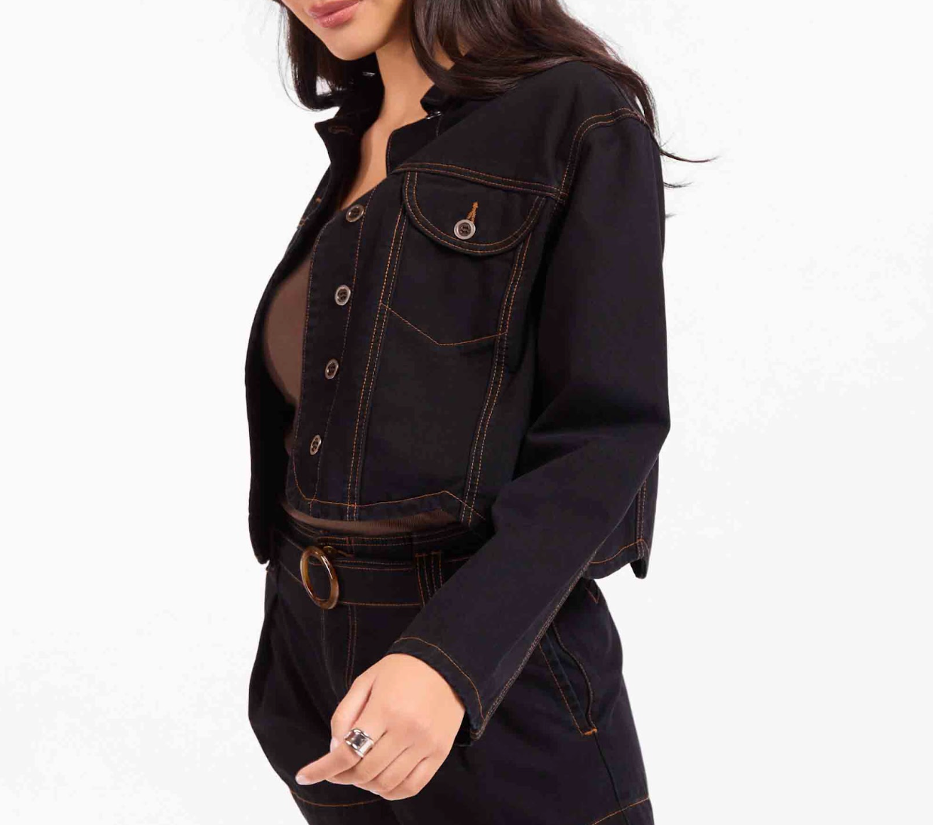Stormy Denim Jacket (Black)