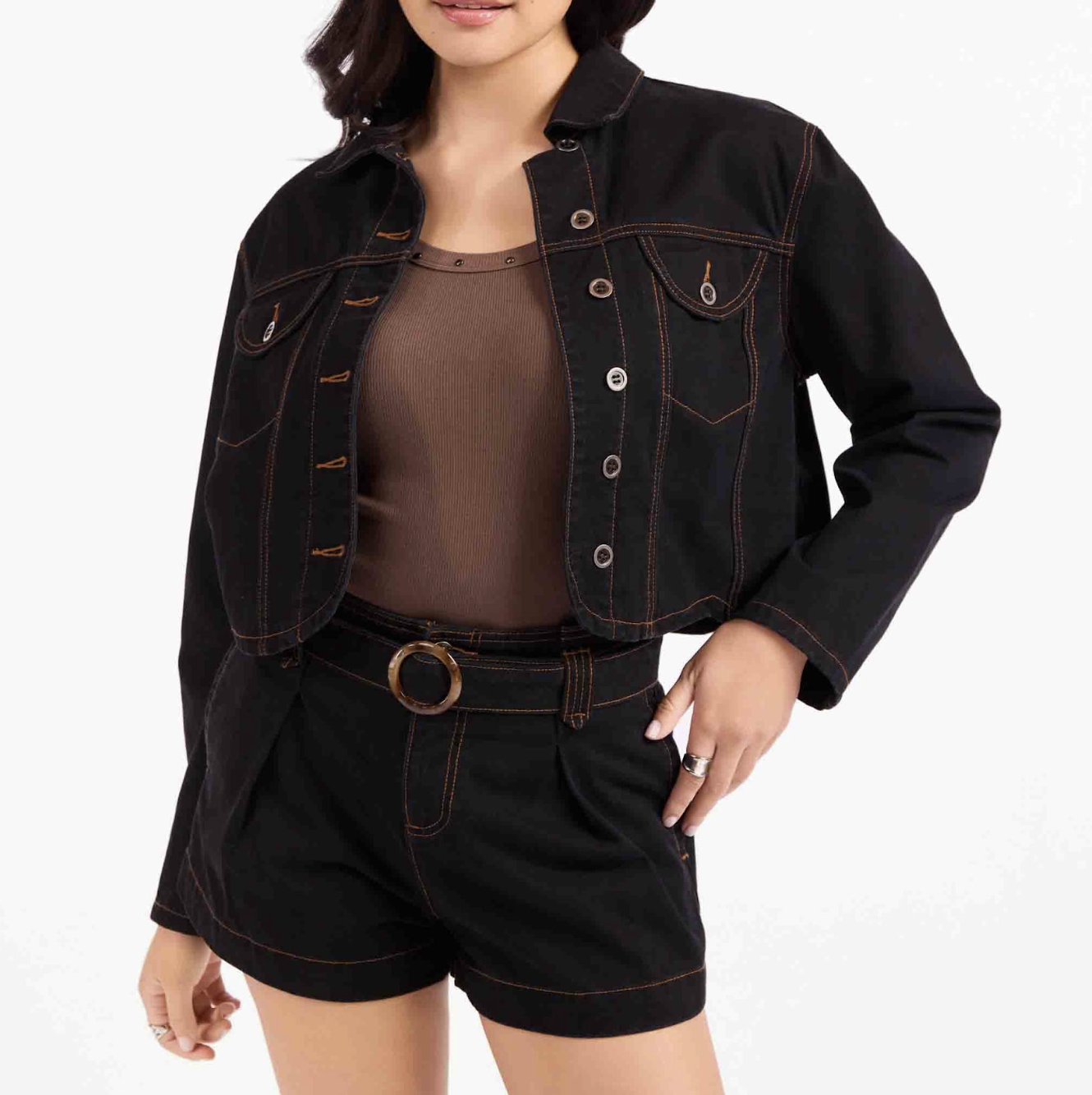 Stormy Denim Jacket (Black)
