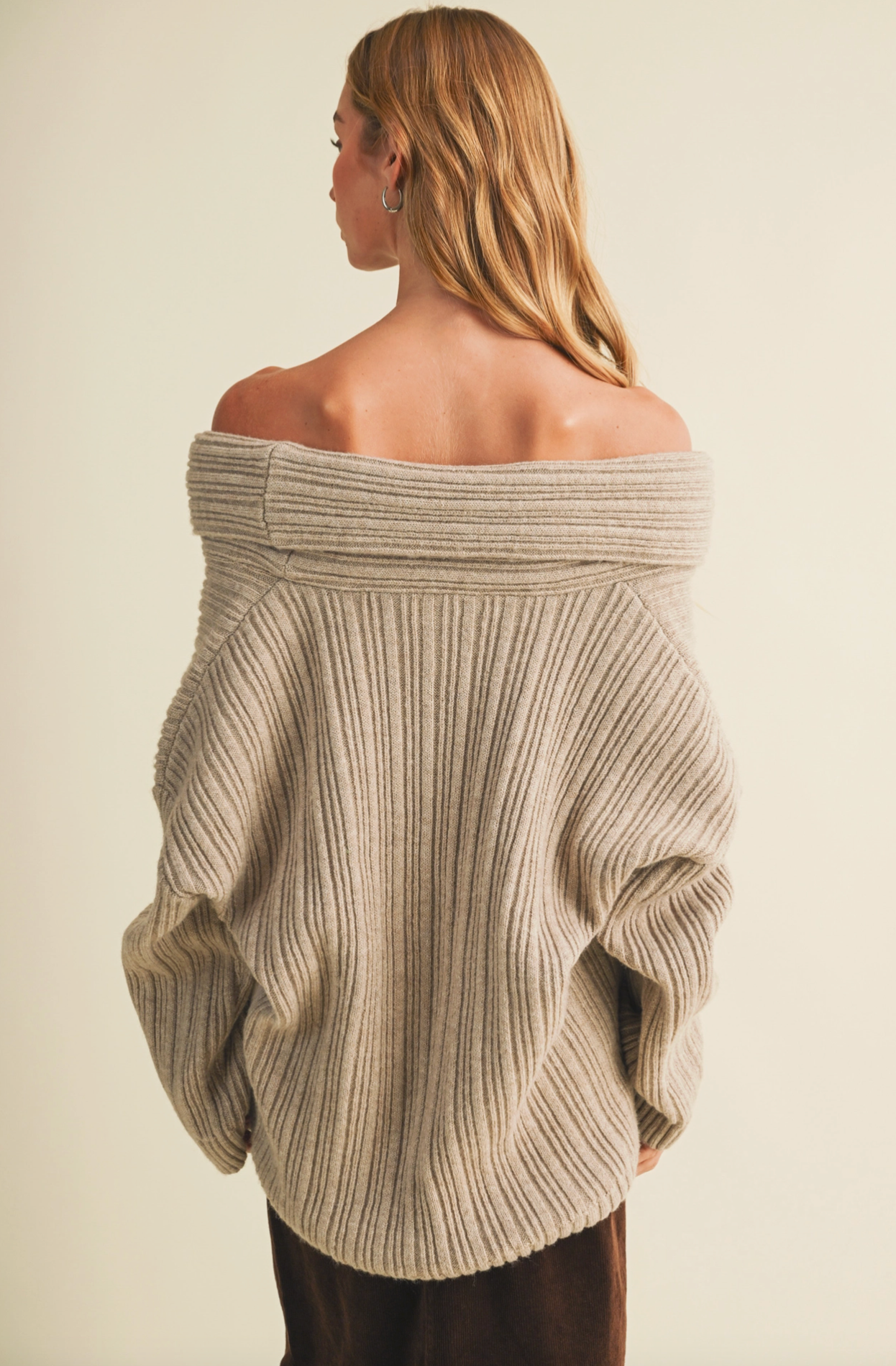 Cowl Sweater (Taupe)