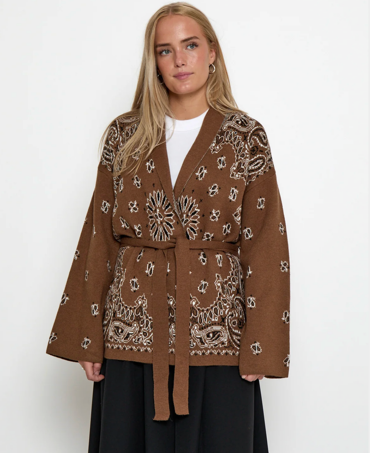 Shannie Cardigan - Toffee Jacquard