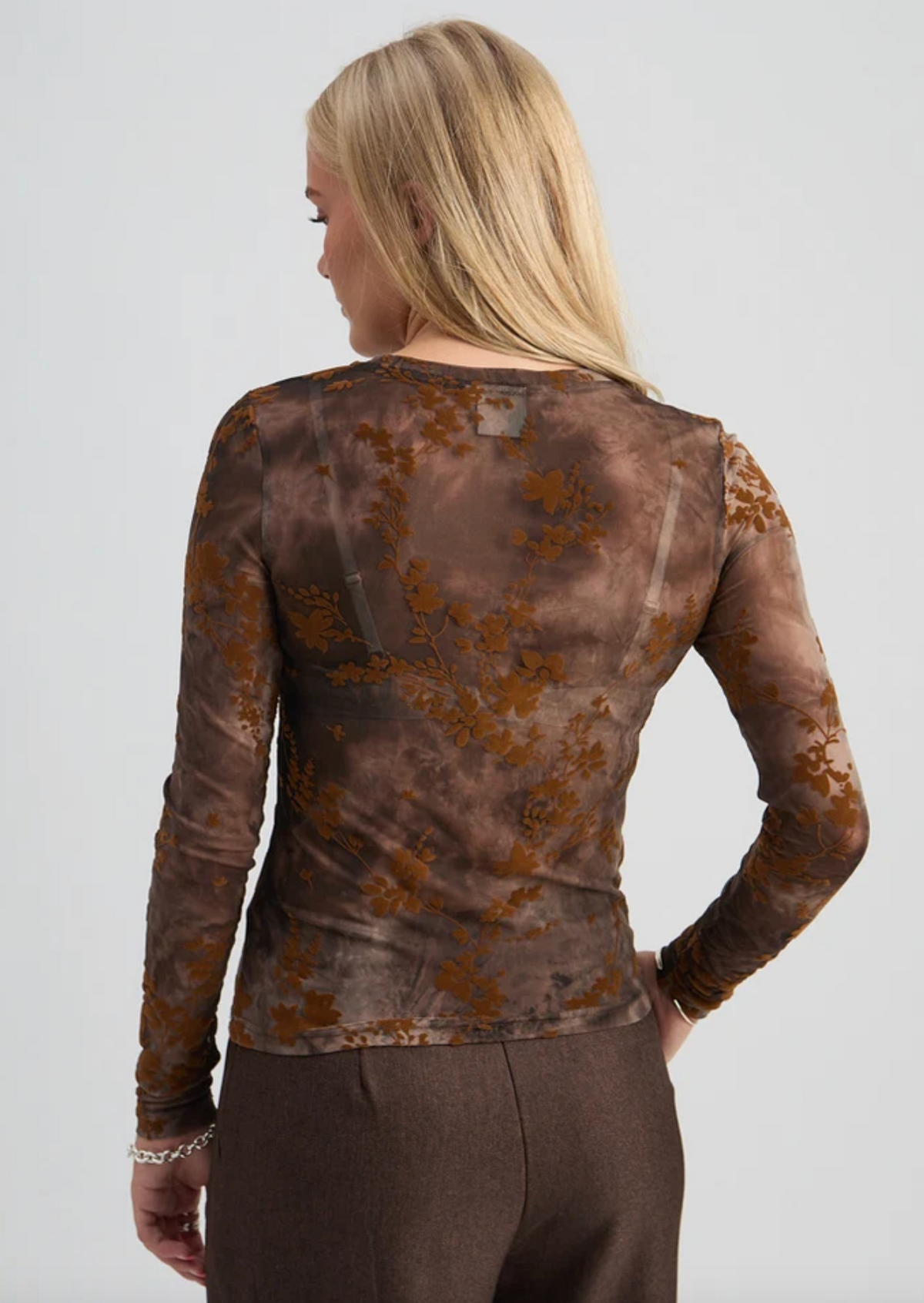 Safia Top - Toffee Print