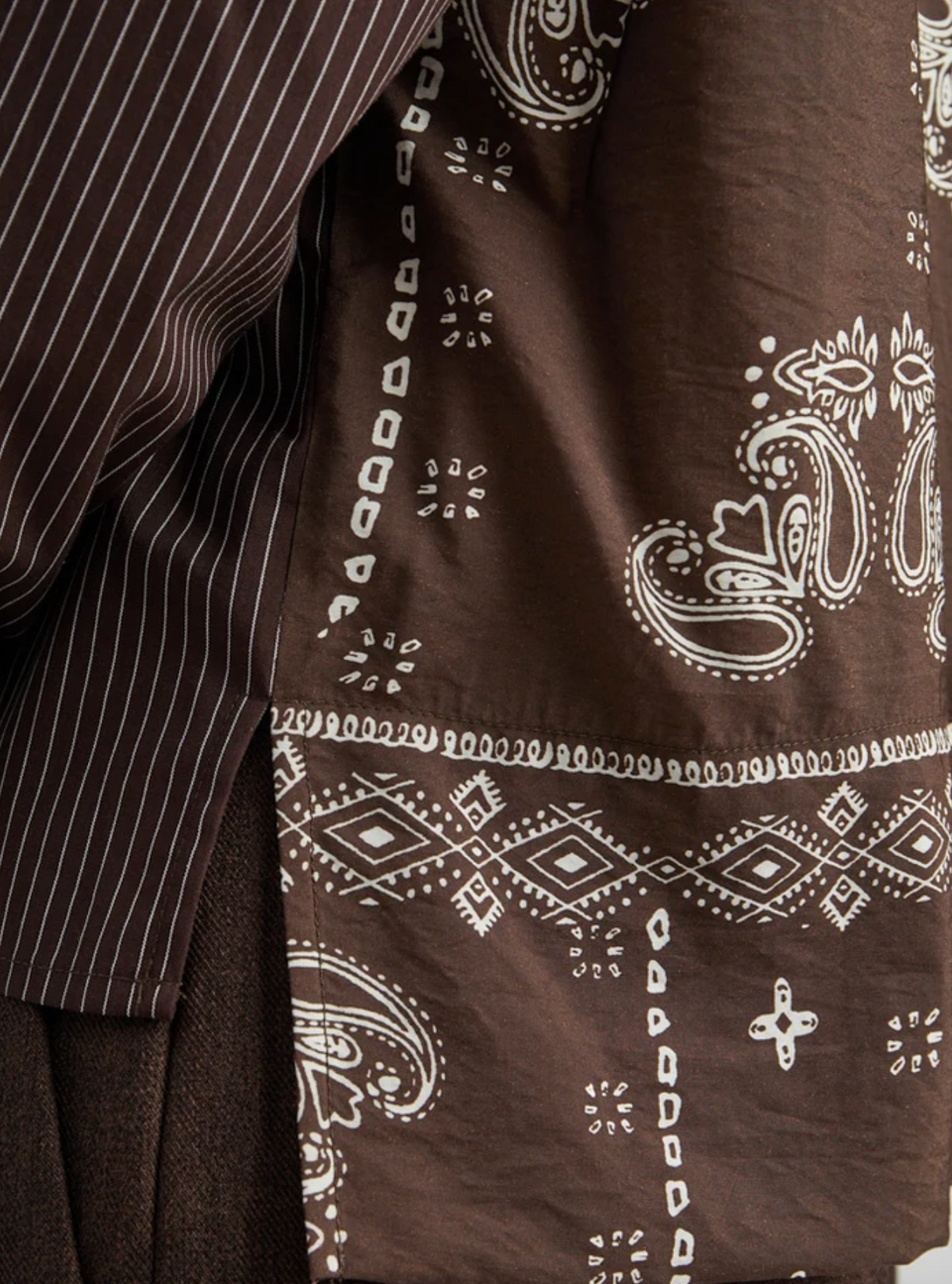 Solveig Shirt - Java Brown Stripe