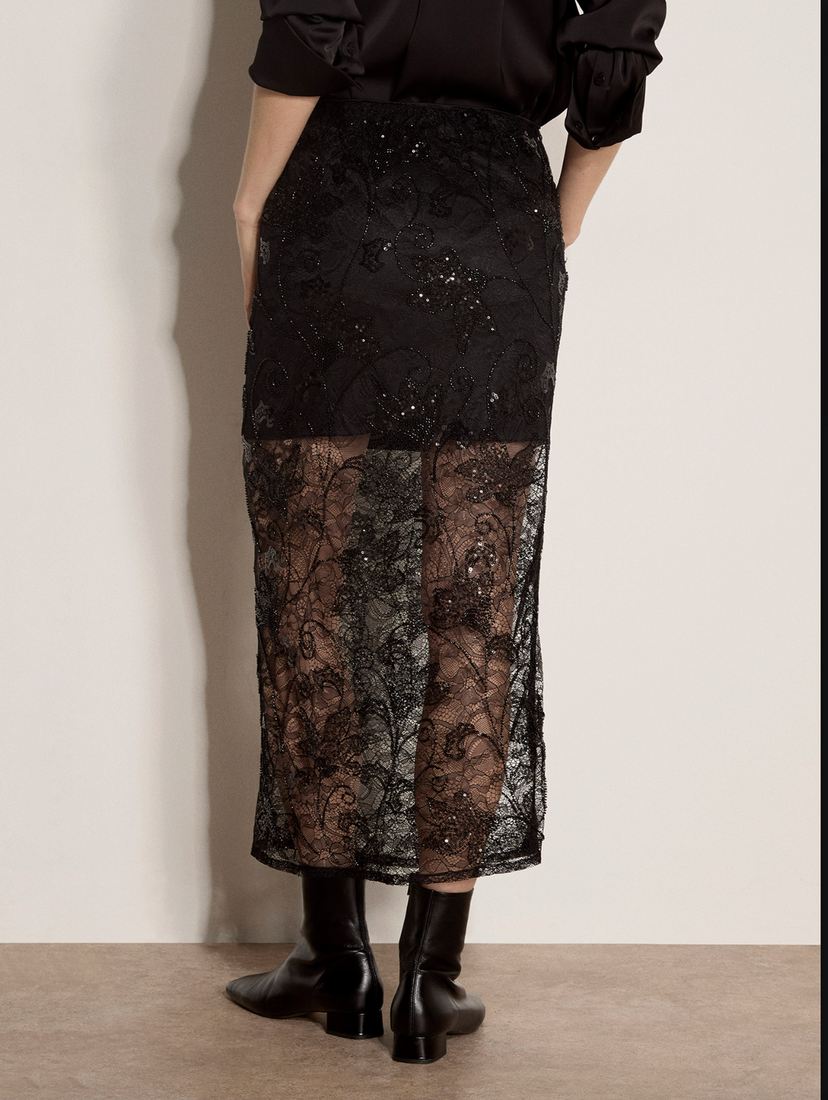 Beaded lace Skirt