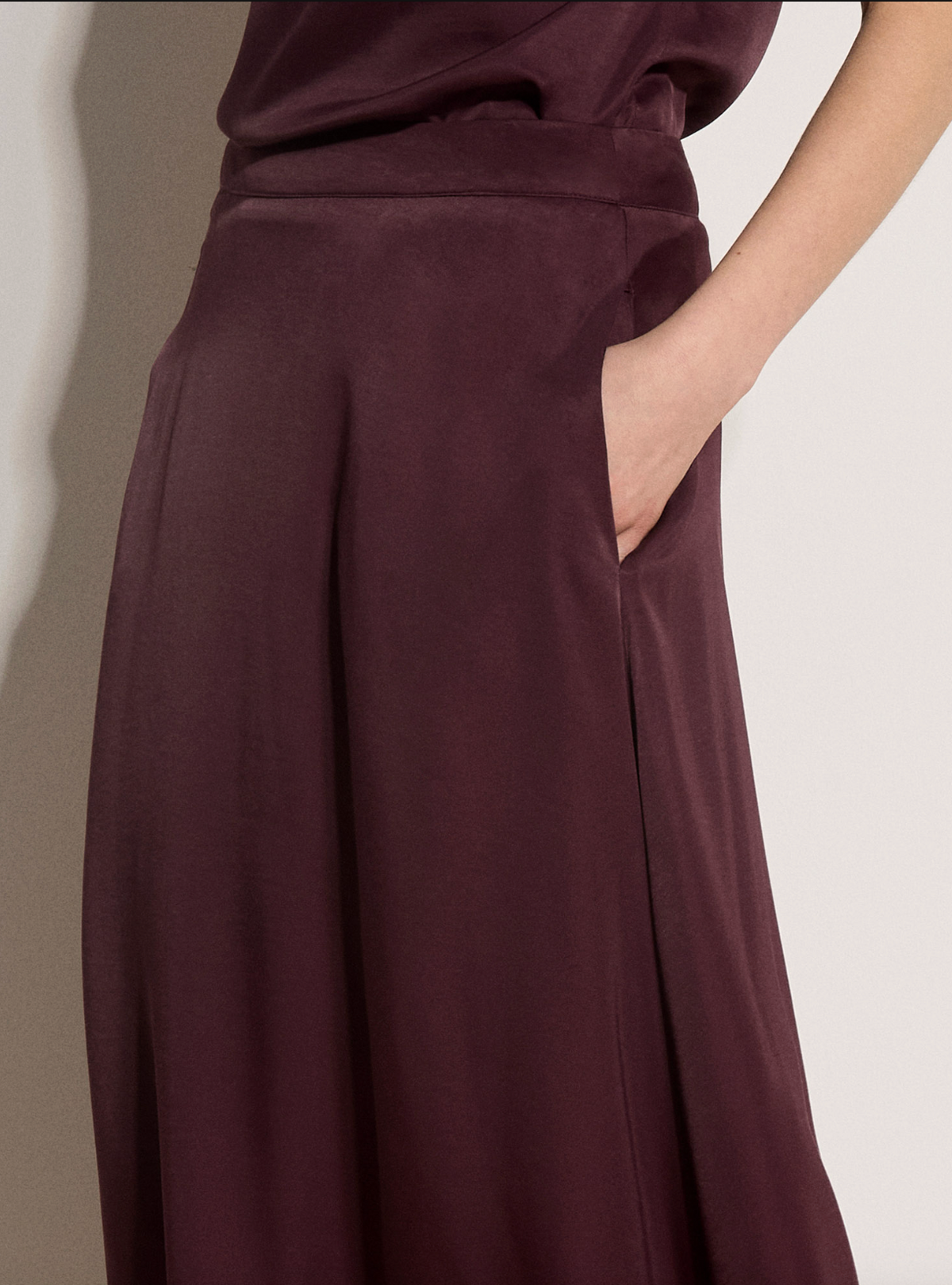 Flowy Satin Maxi Skirt