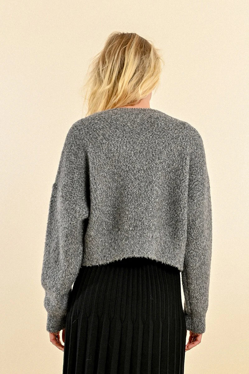 Short Cardigan w/ Heart