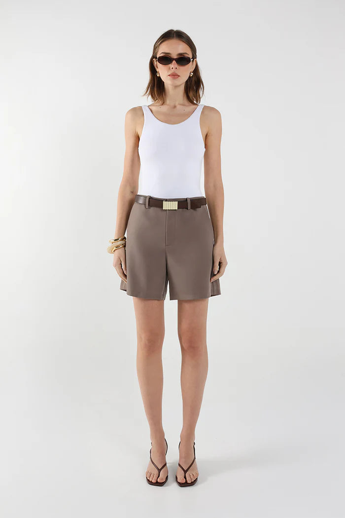 Wyn Bermuda Shorts | Taupe