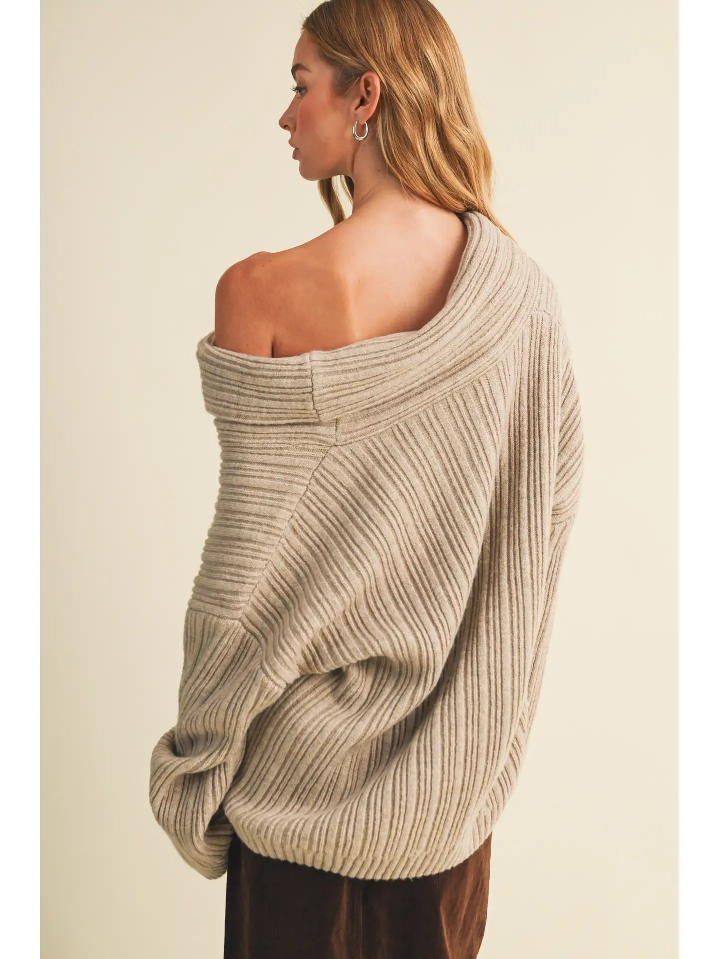 Cowl Sweater (Taupe)
