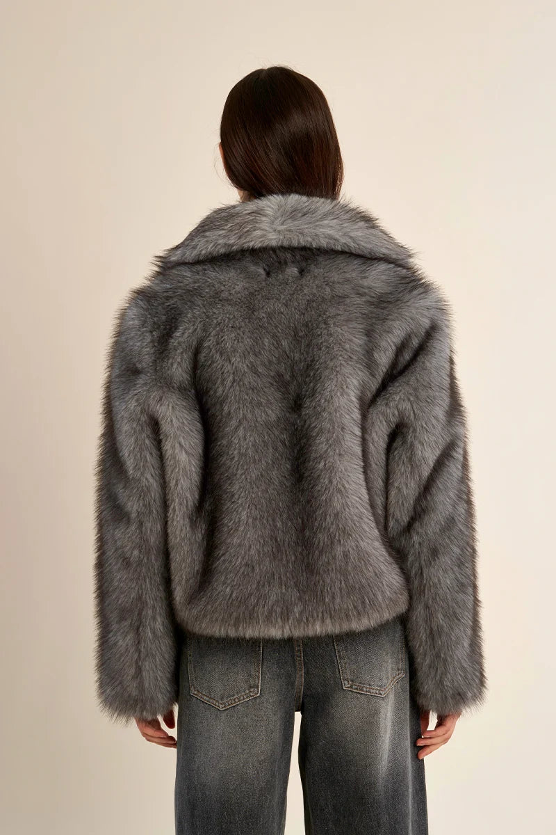 Short Faux Fur Jacket