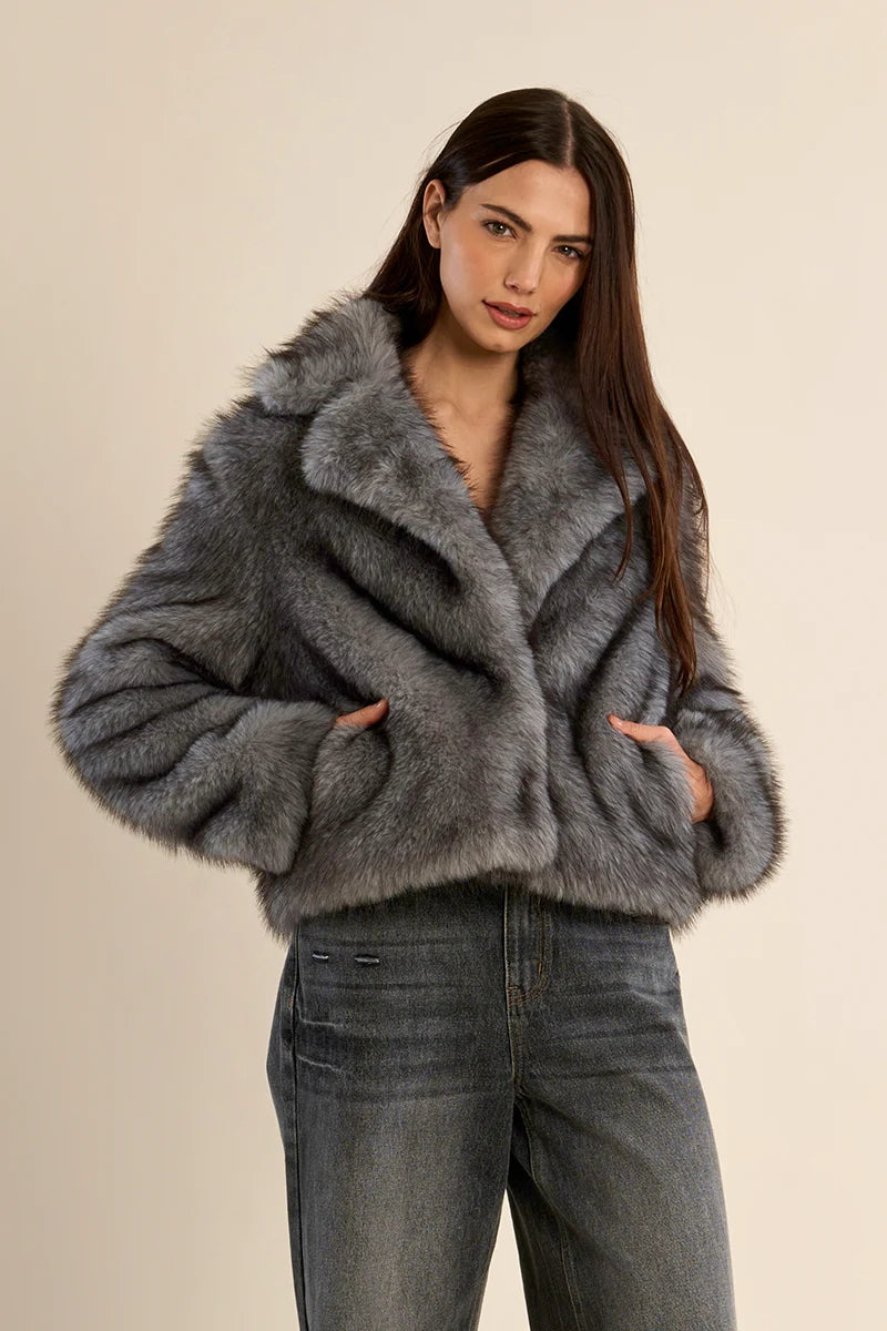 Short Faux Fur Jacket