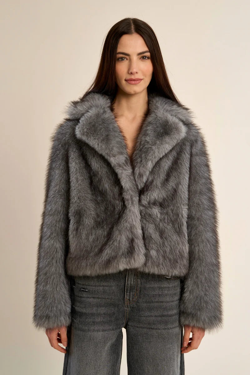 Short Faux Fur Jacket