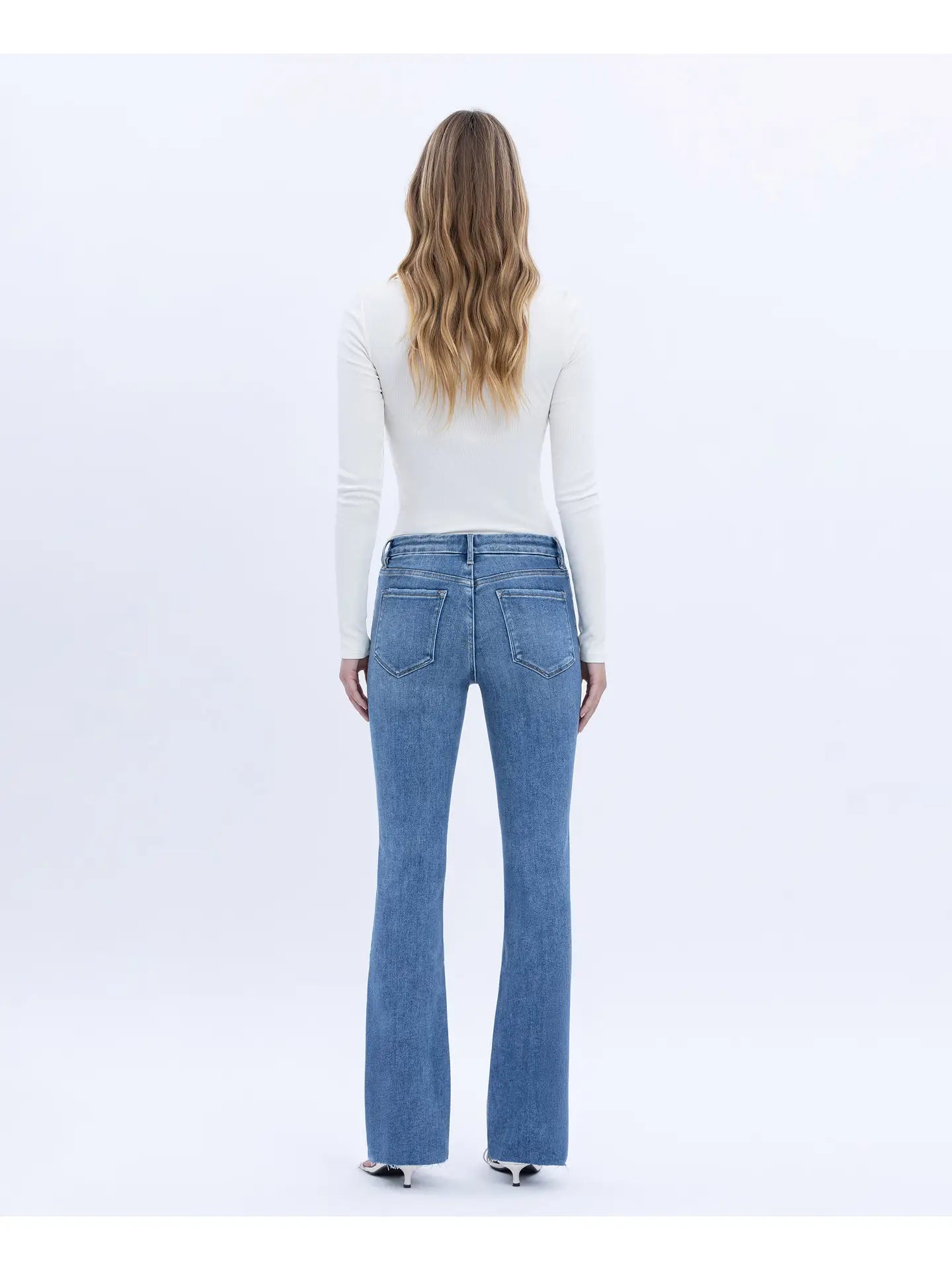 Miranda Mid Rise Bootcut Jeans (Flores Sea)
