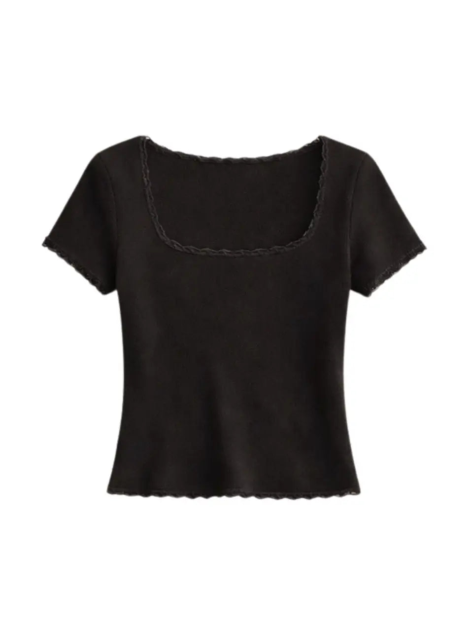 Emme – Square Neck Essential Cotton T-Shirt