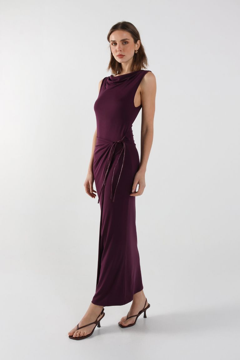 Evelina Maxi Dress (Plum)
