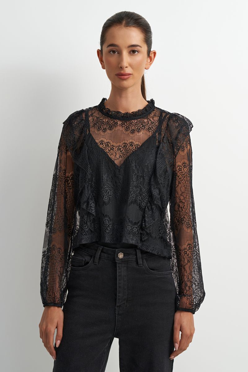 Lace Long sleeve Blouse