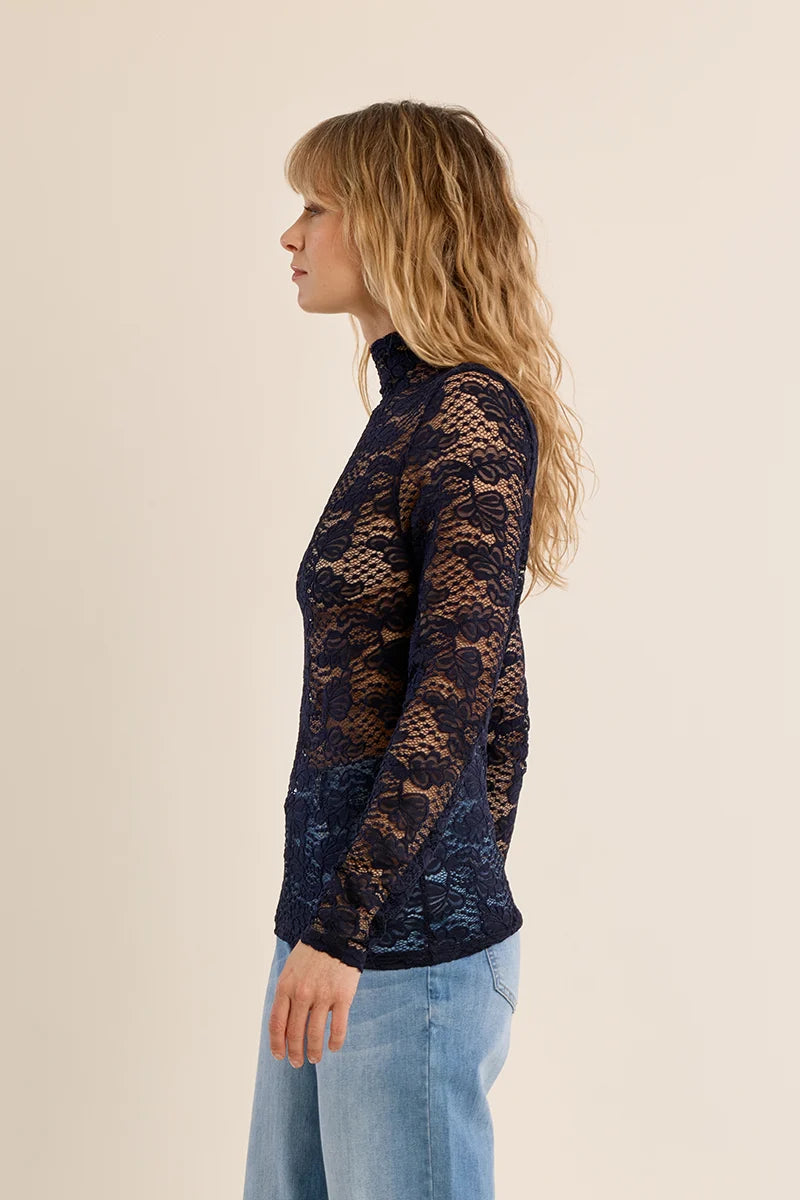 Lace undershirt - Navy
