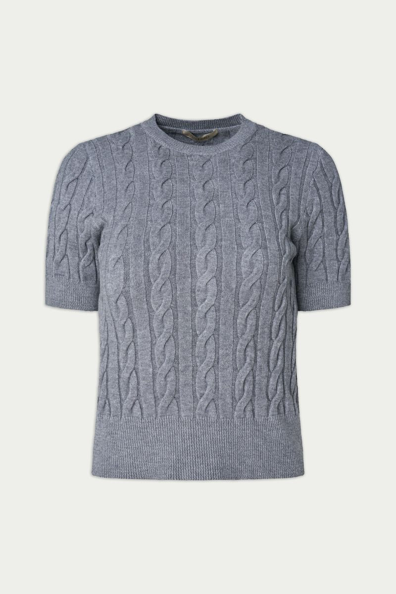 Astrid Short Sleeve Knit Sweater