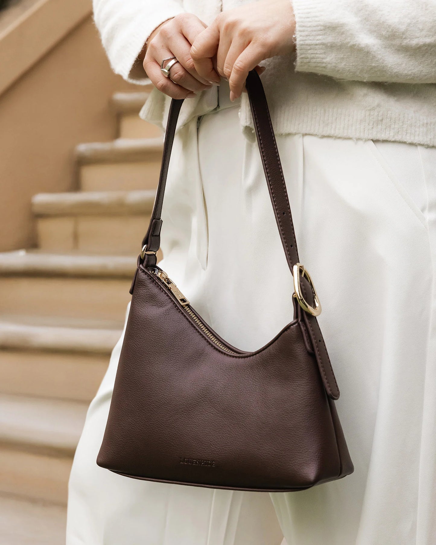 Amelia Shoulder Bag (Chocolate)