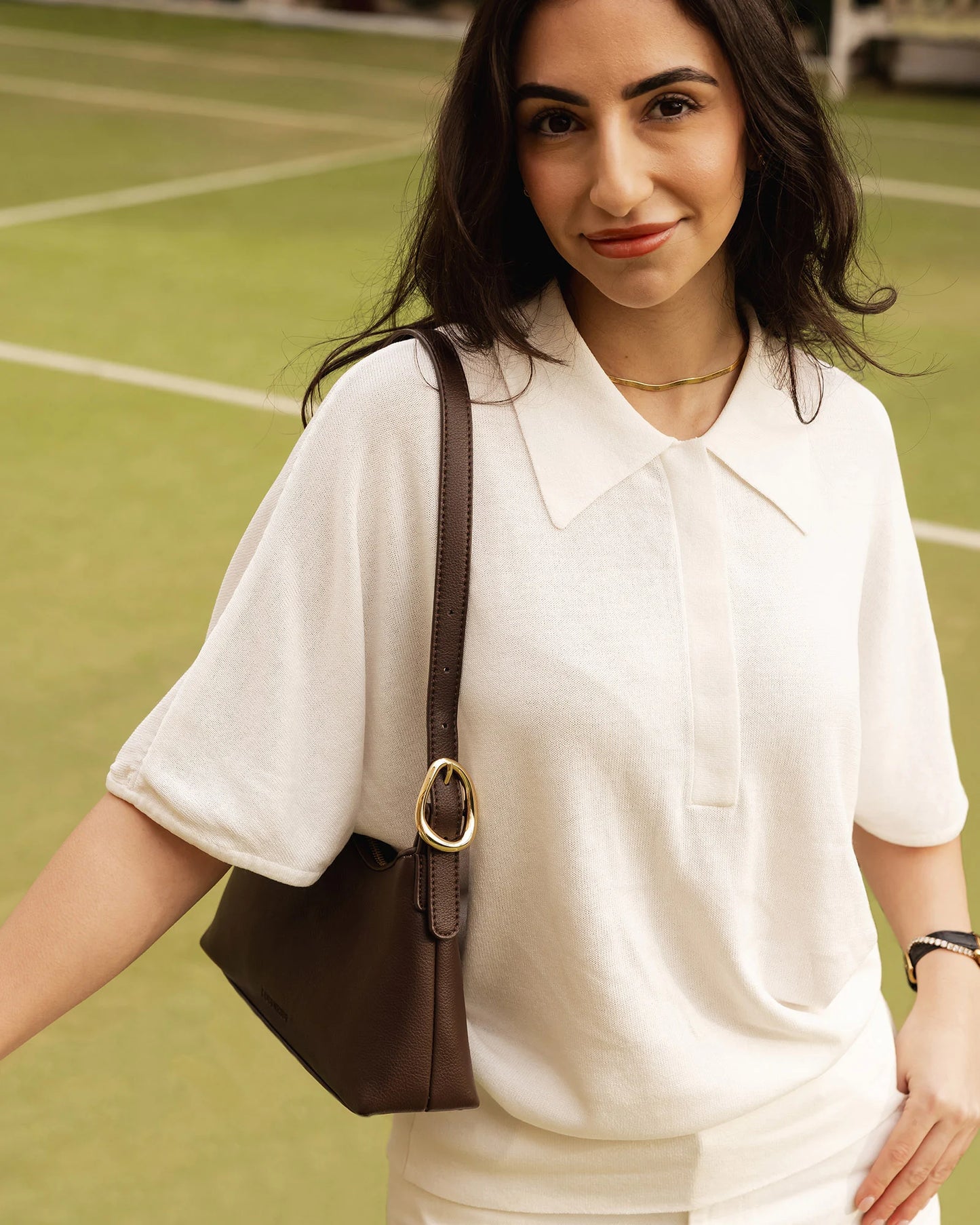 Amelia Shoulder Bag (Chocolate)