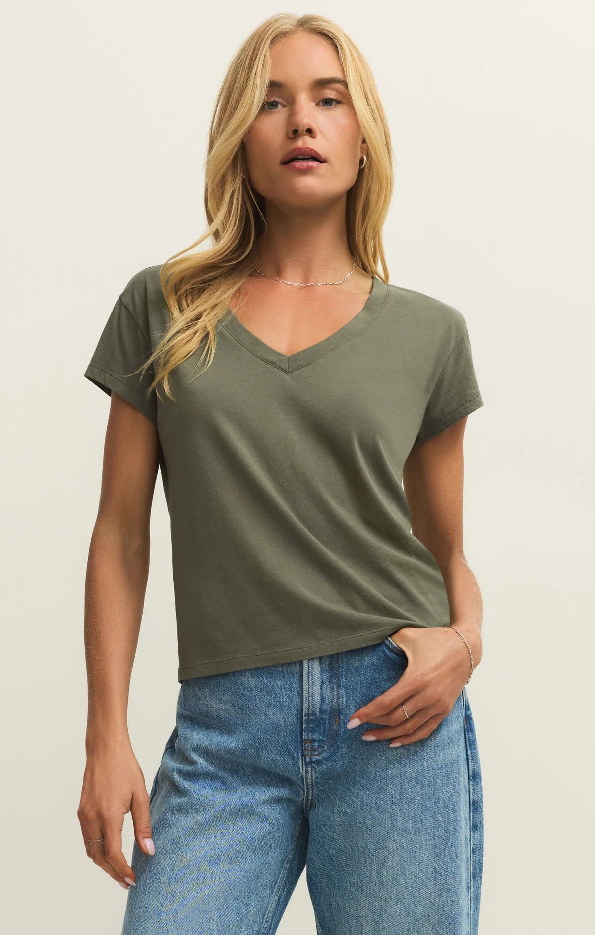 Modern Jersey V-Neck Tee