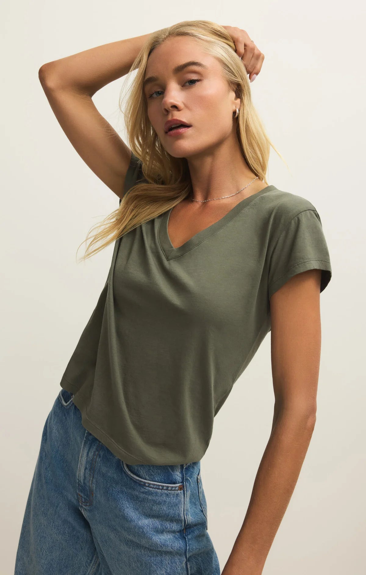 Modern Jersey V-Neck Tee